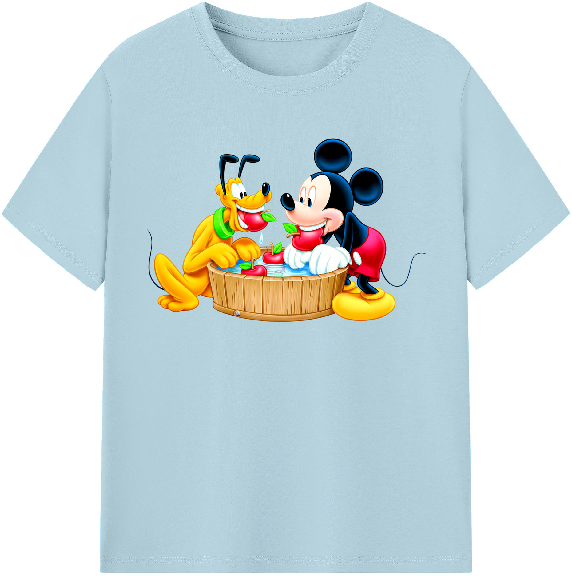 （画像用） ミッキーマウス Mickey Mouse 綿100％半袖Tシャツ（フロントプリント）
